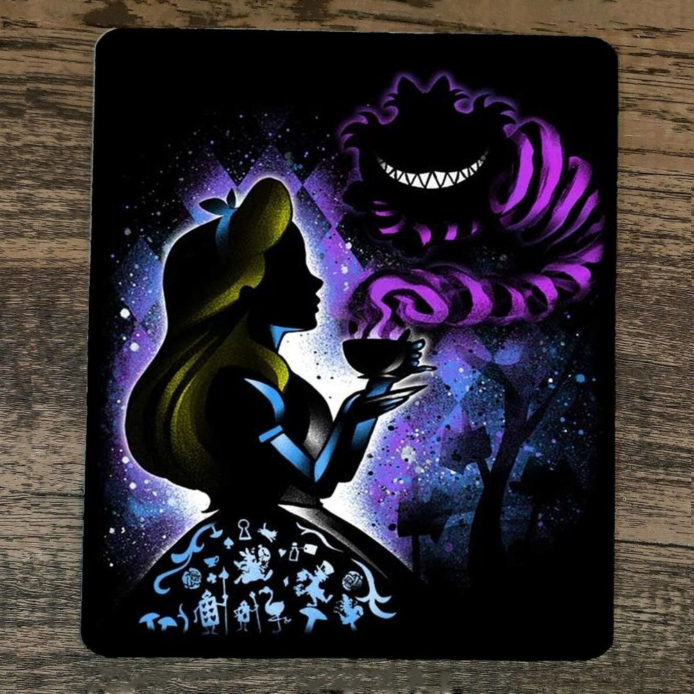 Mouse Pad Alice and the Cheshire‎ Cat Wonderland